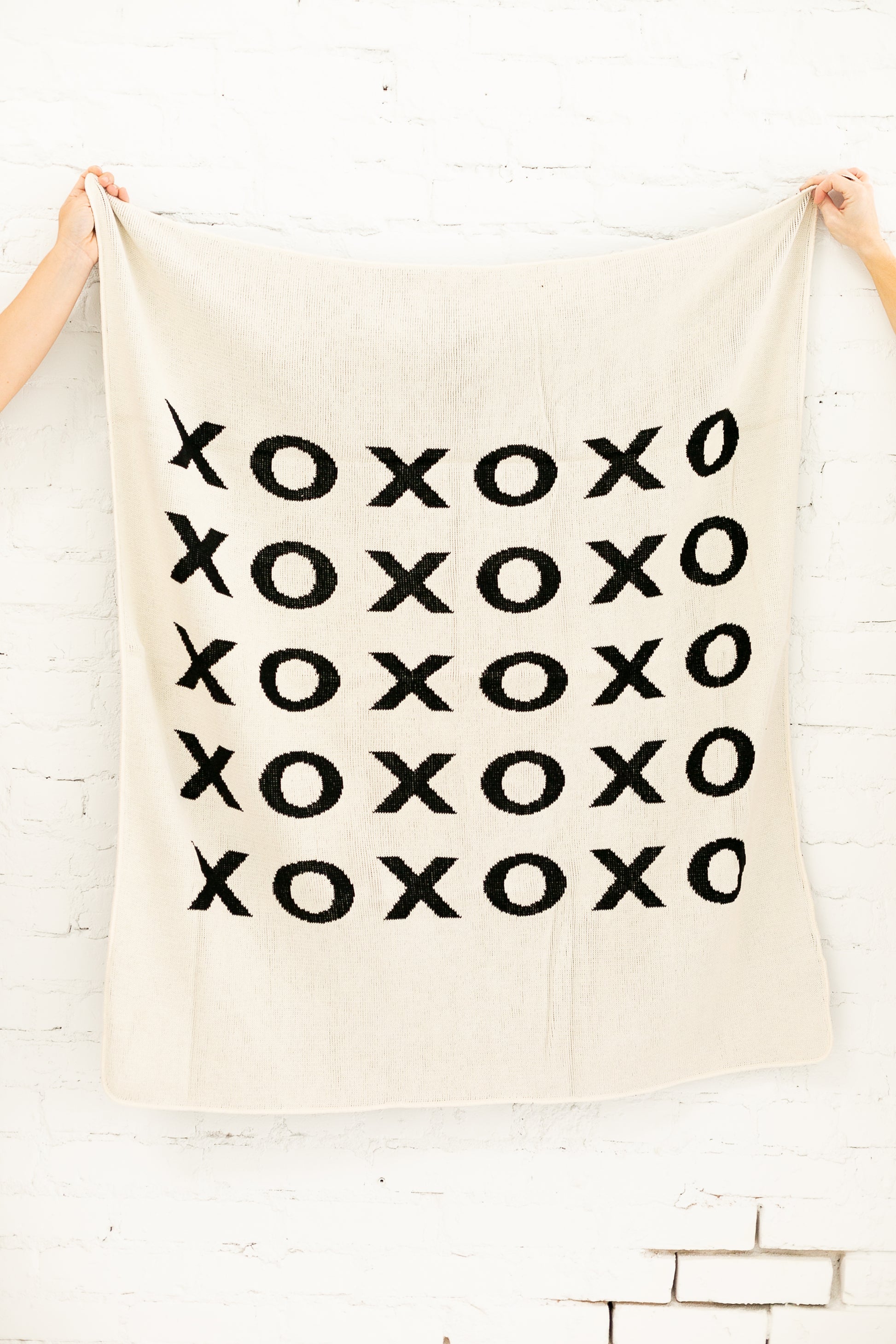 XO Recycled Cotton Throw Blanket | Made in USA