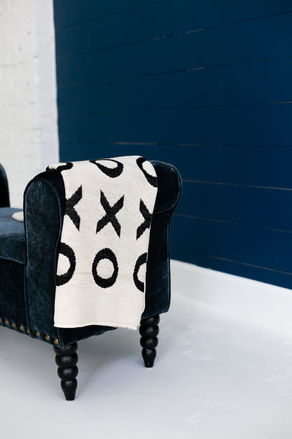 XO Recycled Cotton Throw Blanket | Made in USA