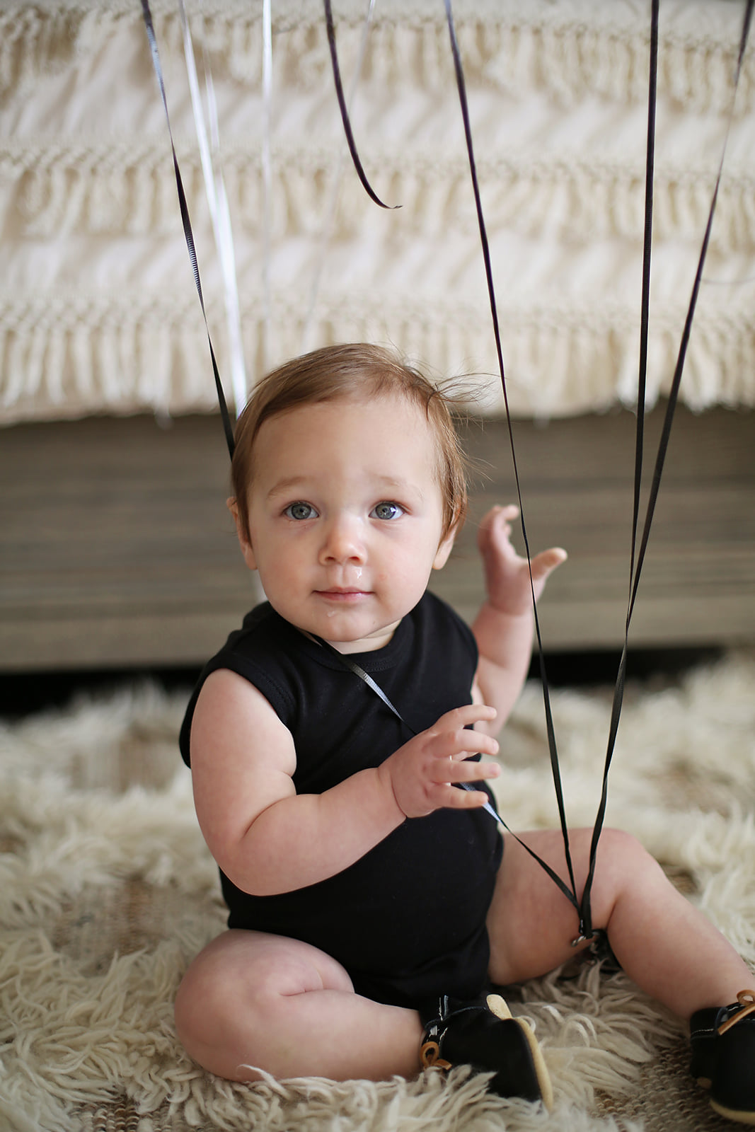 Solid color organic baby tank bodysuit by Modern Burlap