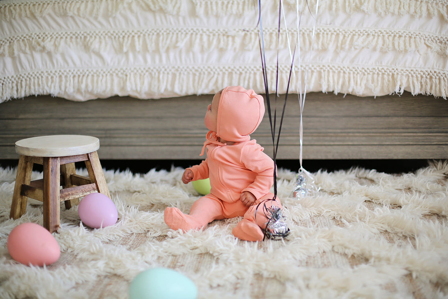 Organic Zip Footie | GOTS Certified Organic Cotton | Solid Colors