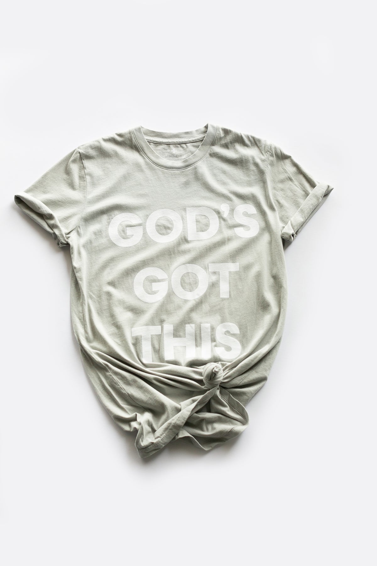 *IMPERFECT* God's Got this Unisex Crewneck Tee -  Light Gray