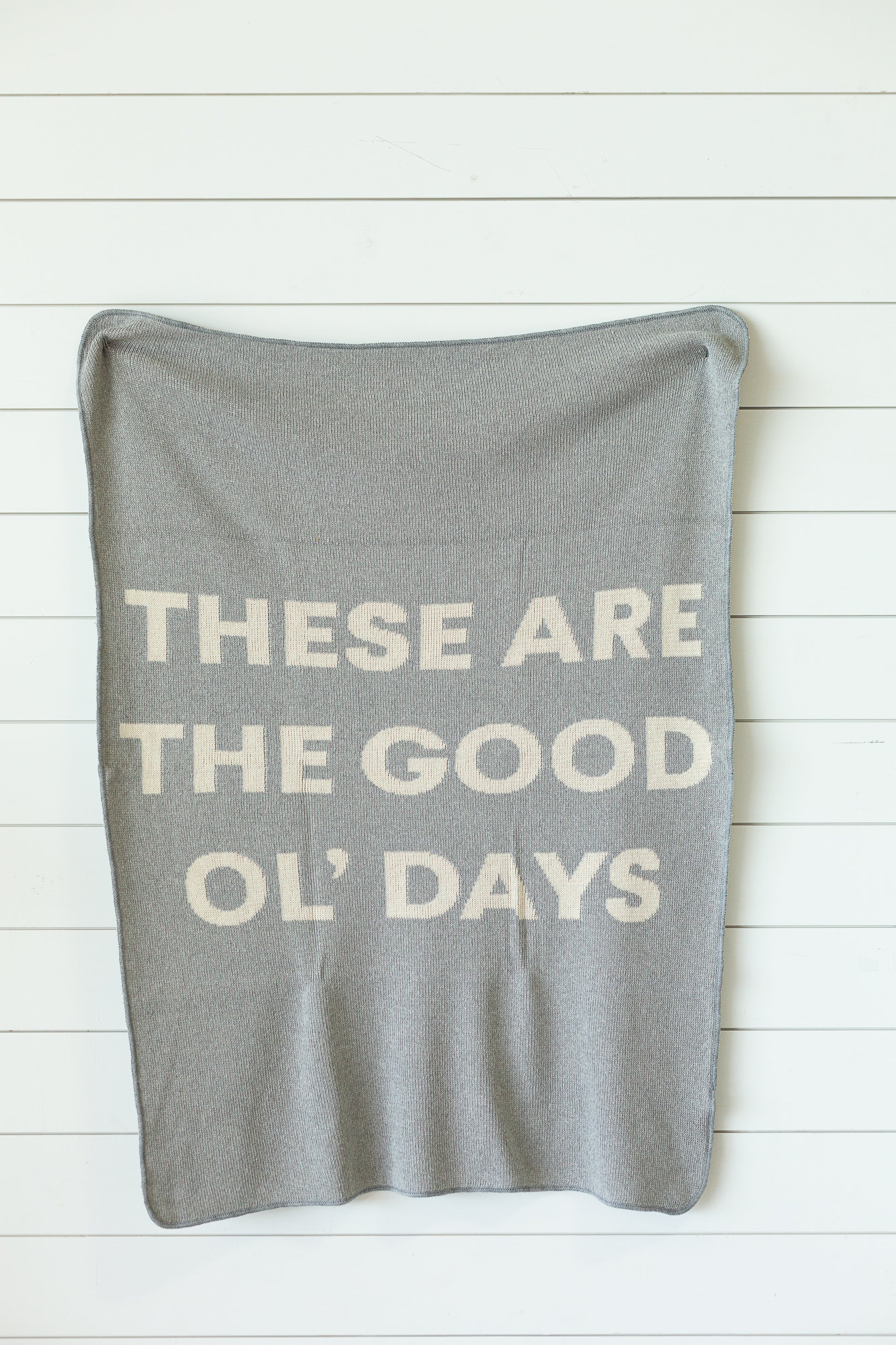 These Are the Good Ol' Days Recycled Cotton Throw | Made in USA
