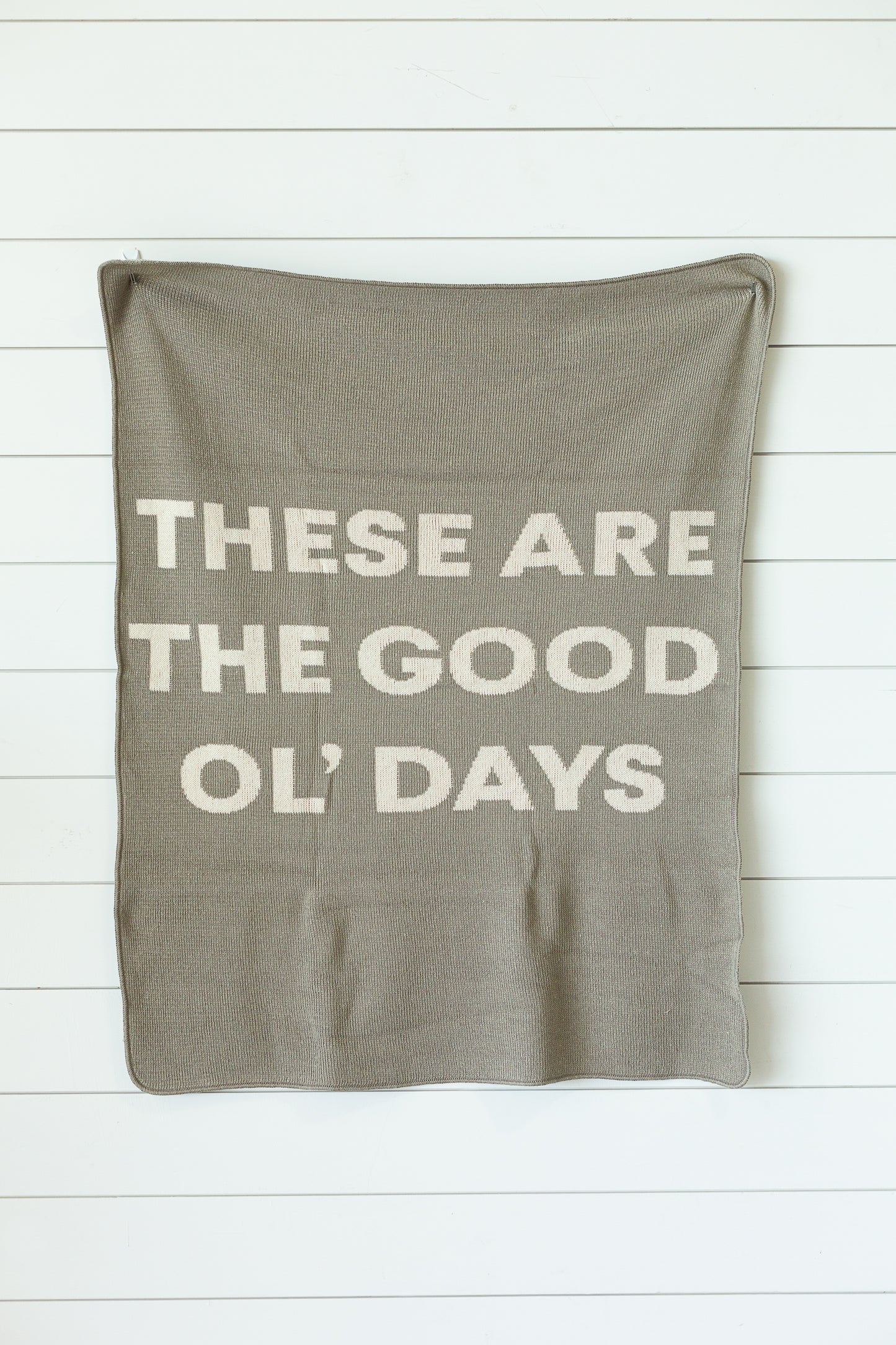 These Are the Good Ol' Days Recycled Cotton Throw | Made in USA