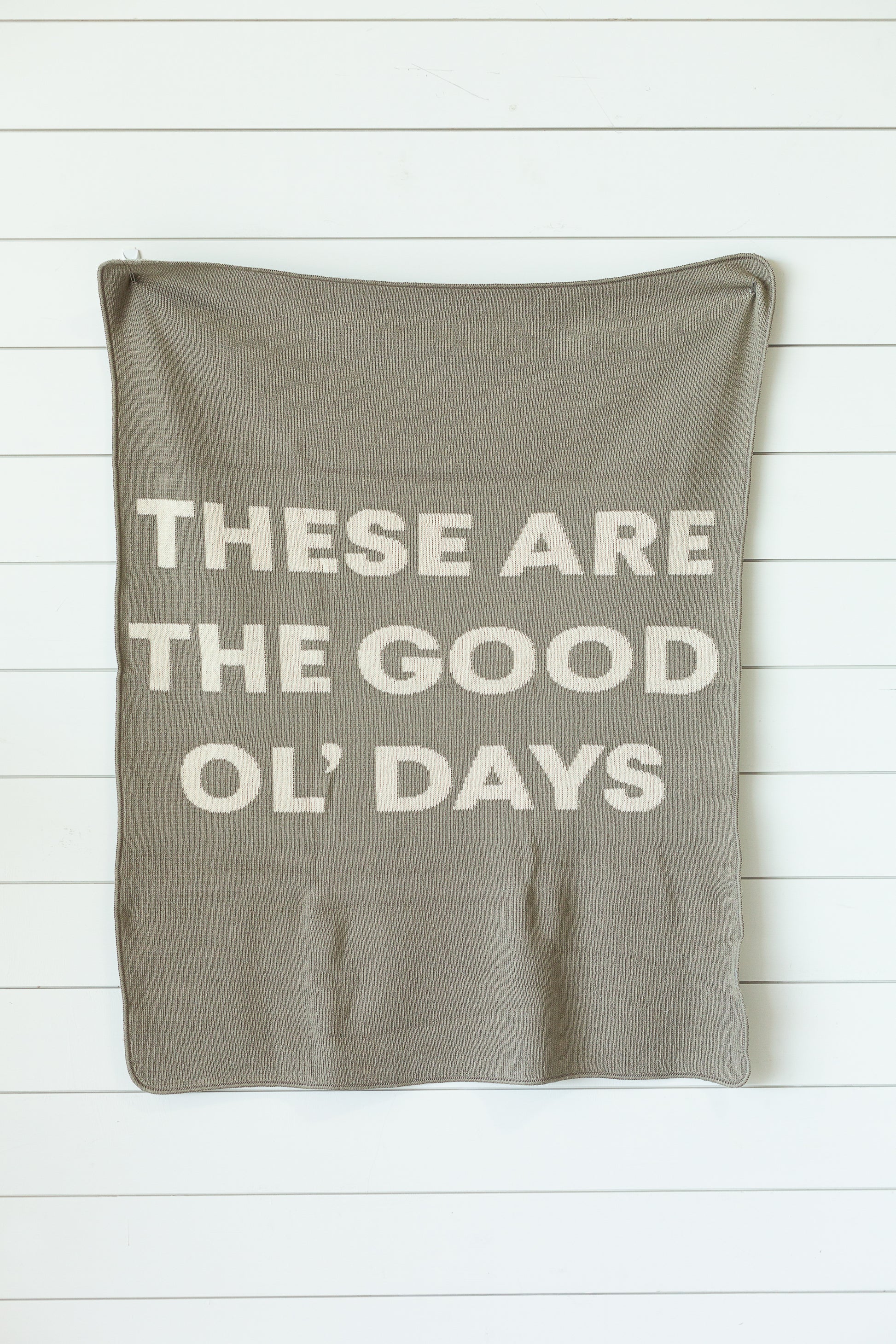 These Are the Good Ol' Days Recycled Cotton Throw | Made in USA