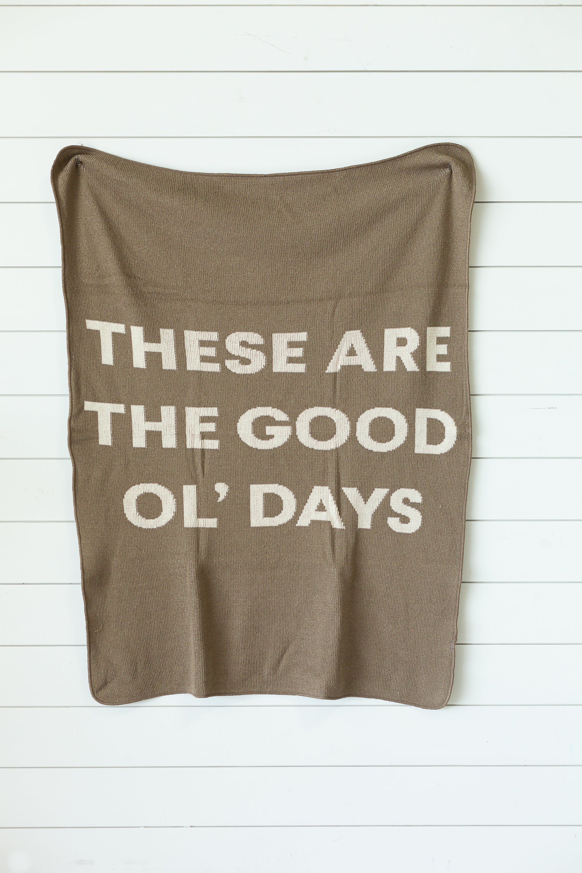 These Are the Good Ol' Days Recycled Cotton Throw | Made in USA