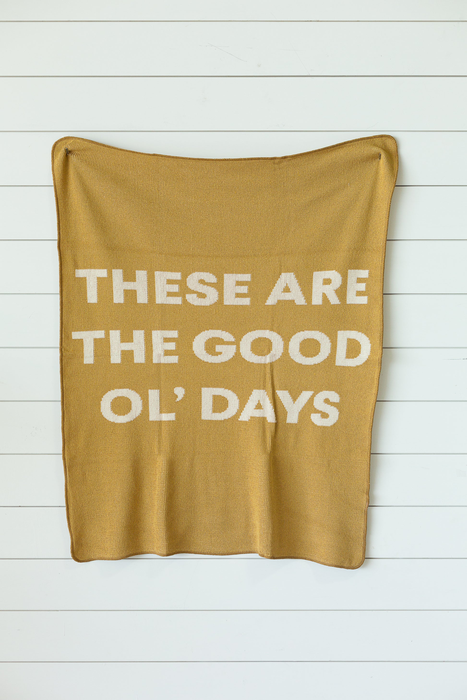 These Are the Good Ol' Days Recycled Cotton Throw | Made in USA