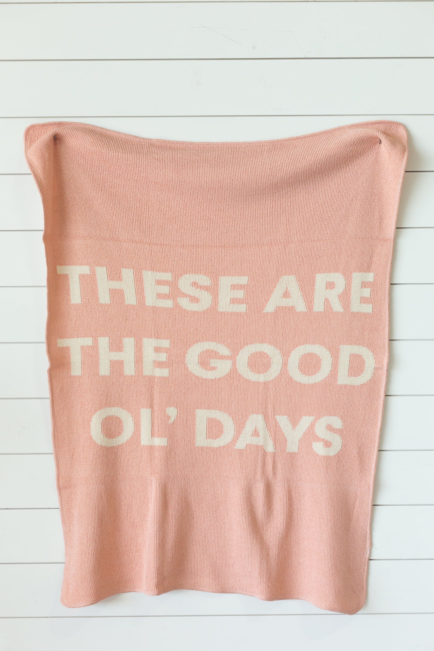 These Are the Good Ol' Days Recycled Cotton Throw | Made in USA