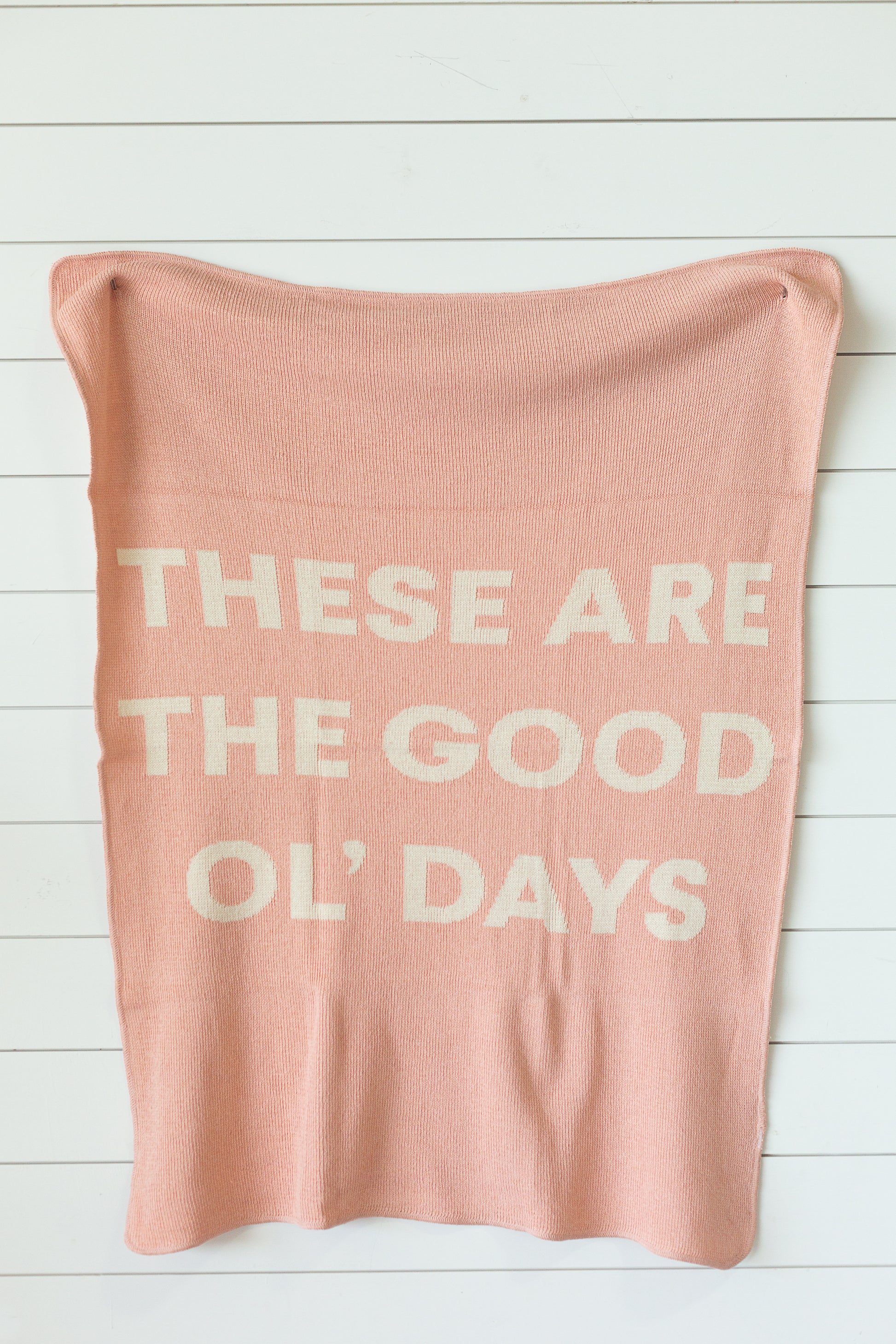 These Are the Good Ol' Days Recycled Cotton Throw | Made in USA