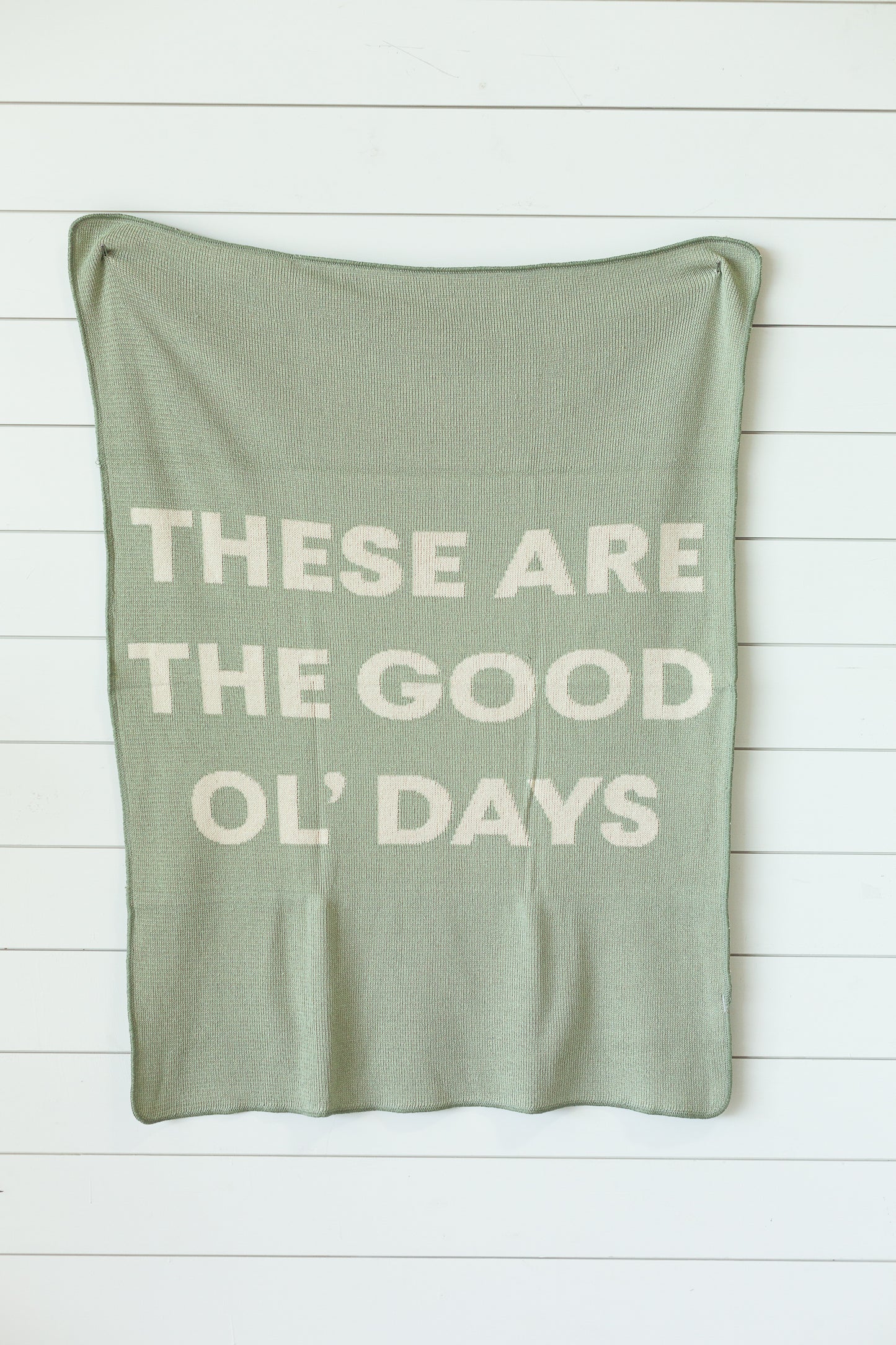 These Are the Good Ol' Days Recycled Cotton Throw | Made in USA