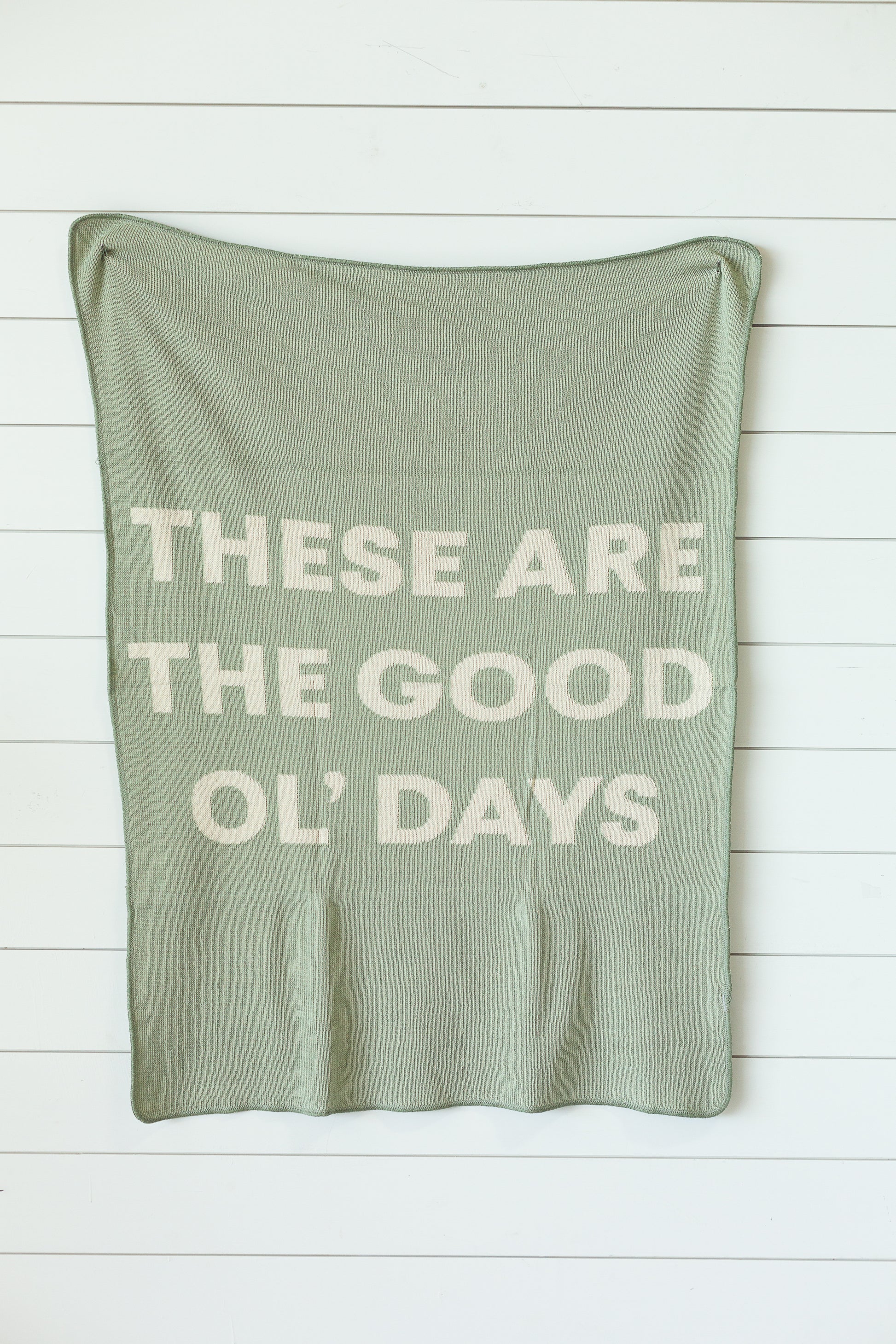These Are the Good Ol' Days Recycled Cotton Throw | Made in USA