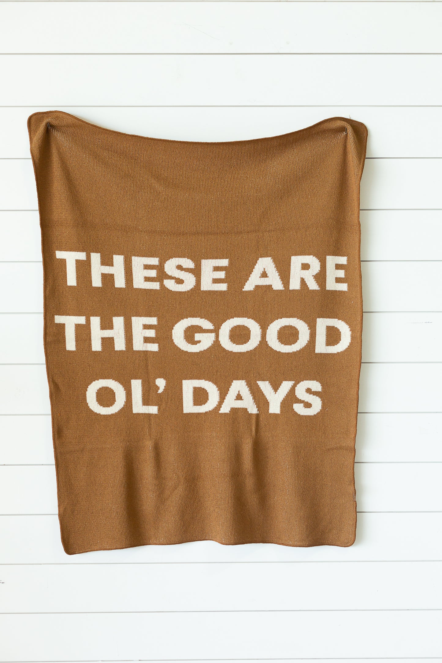 These Are the Good Ol' Days Recycled Cotton Throw | Made in USA
