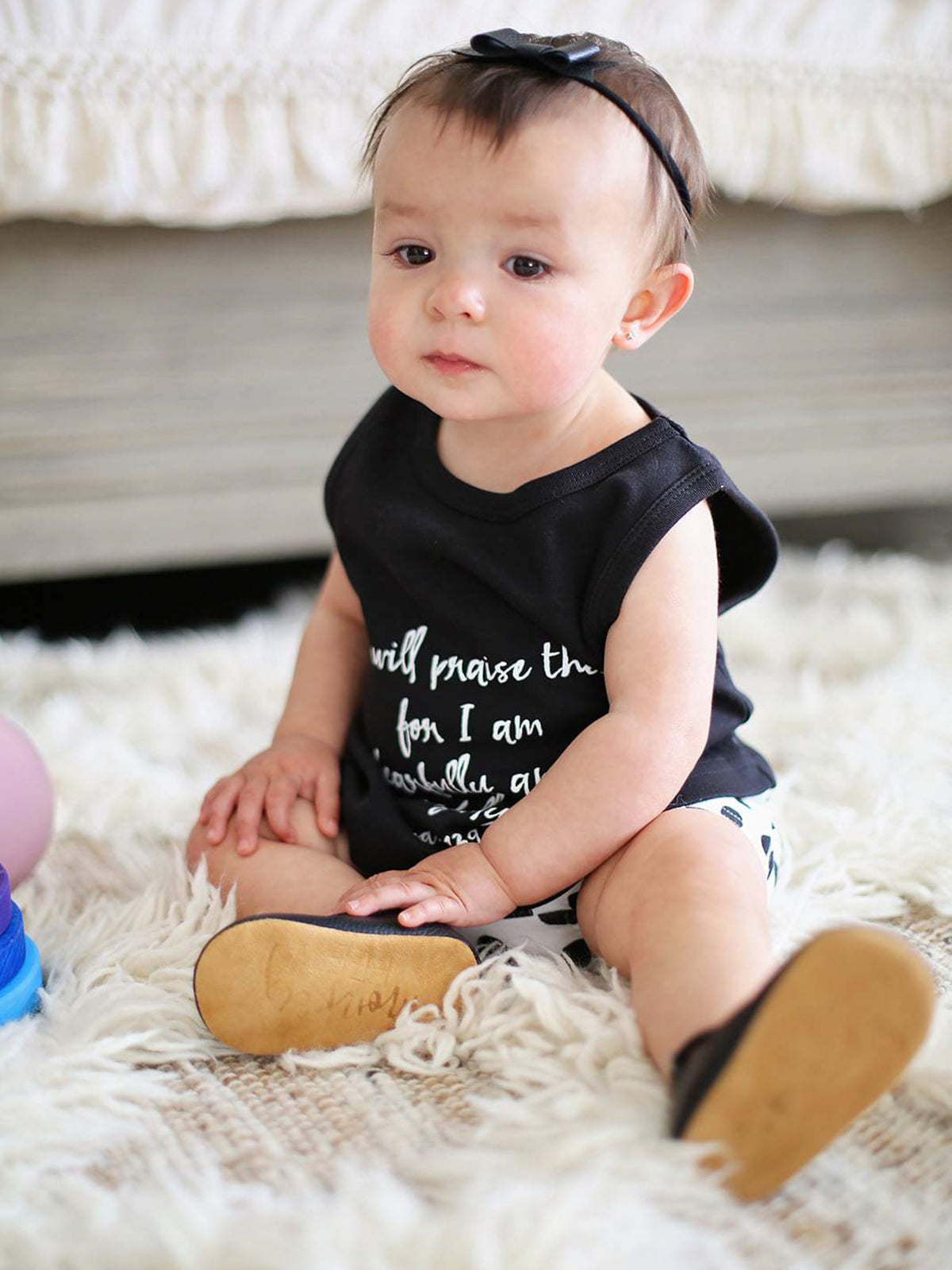 Psalm 139:14 organic baby and kids tank by Modern Burlap