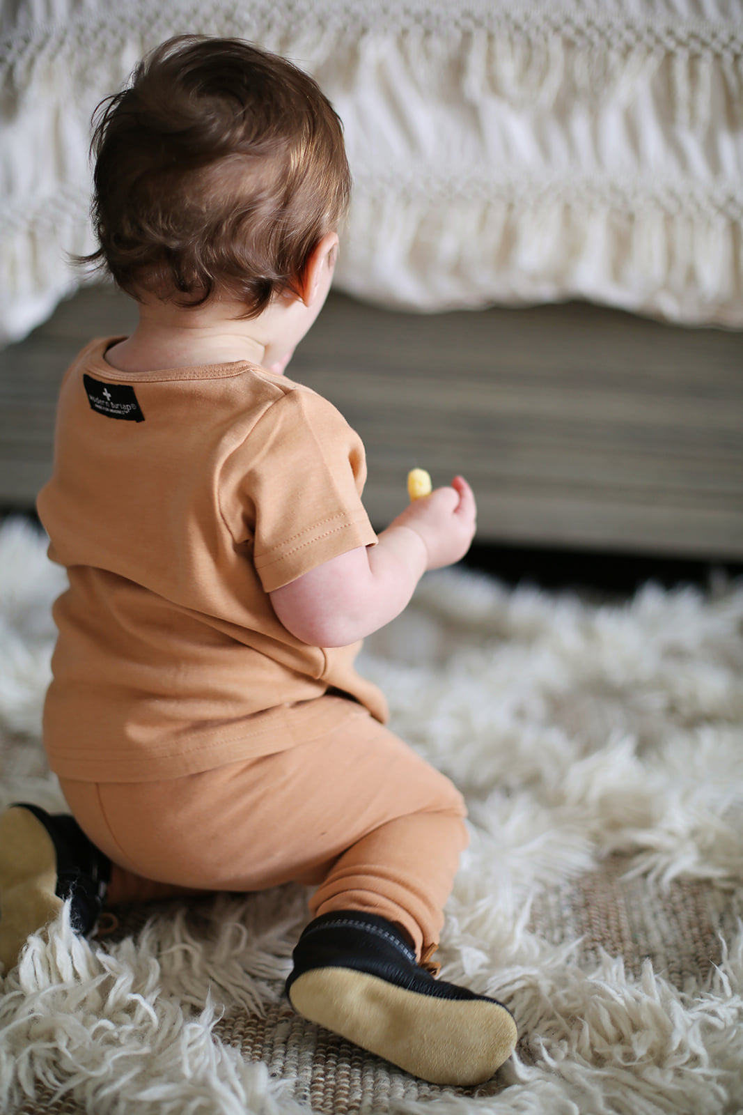 Organic Baby and Toddler Basic Pant | GOTS Certified Organic Cotton | Solid Colors