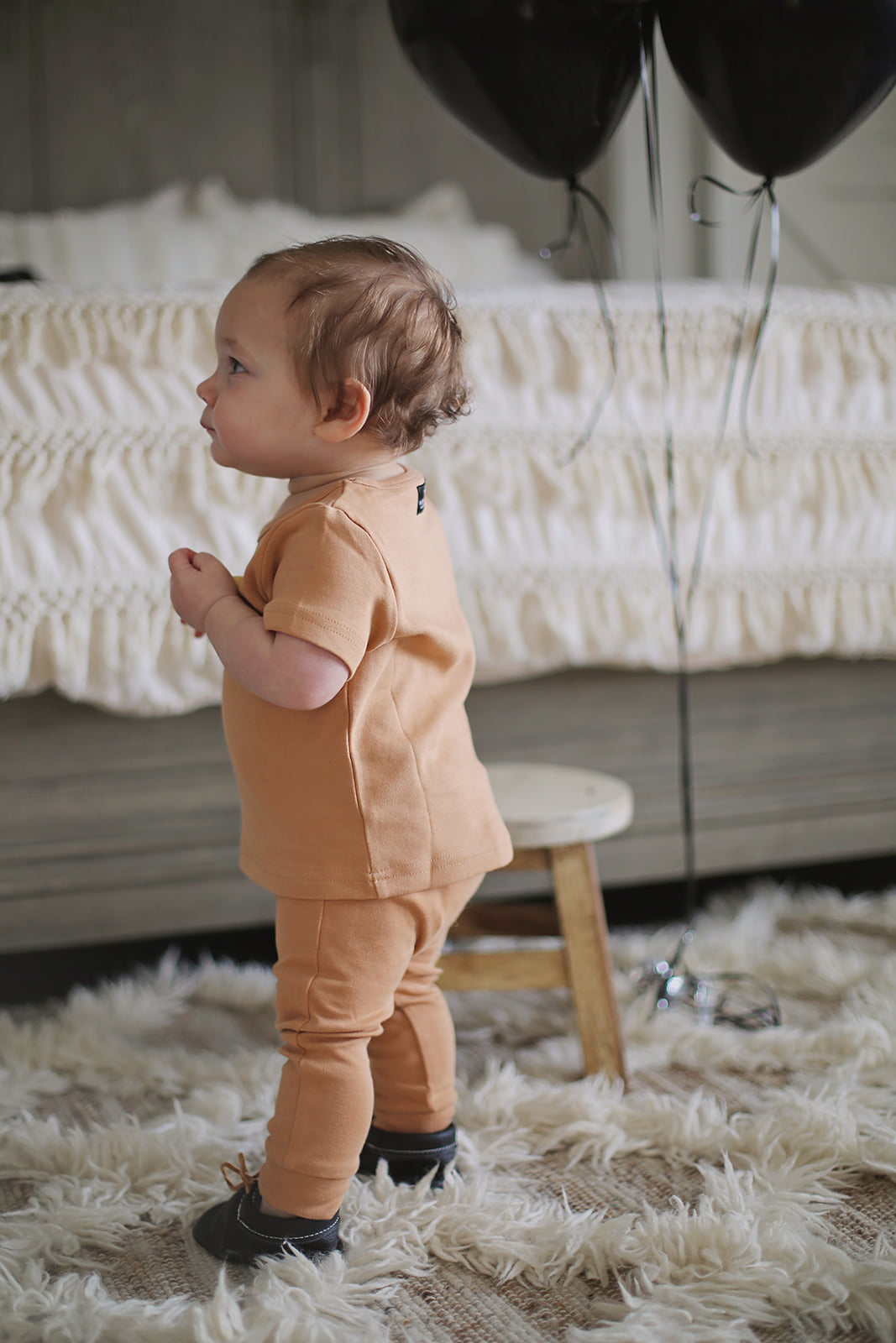 Organic Baby and Toddler Basic Pant | GOTS Certified Organic Cotton | Solid Colors