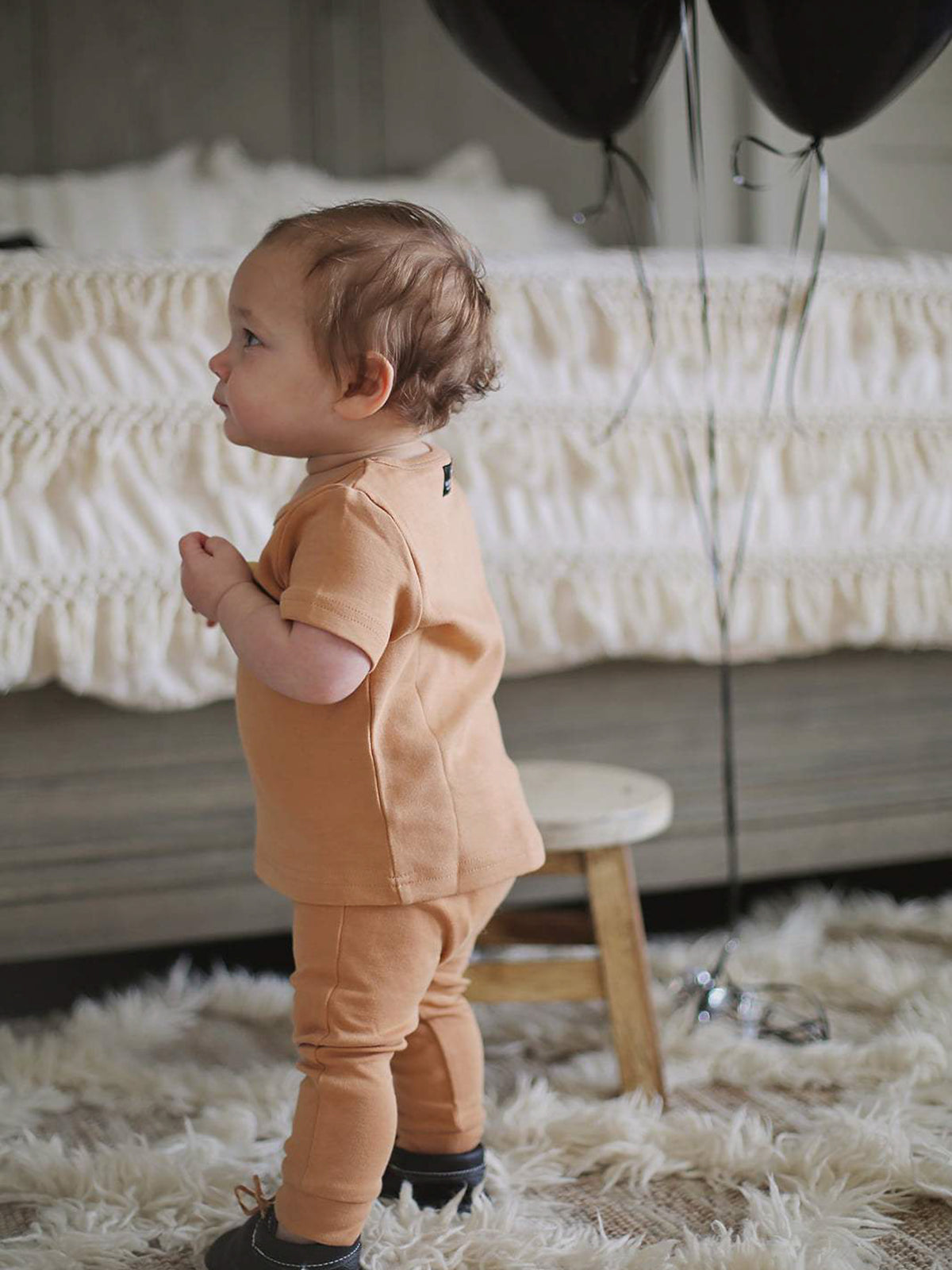 Organic Baby and Kids Tee | GOTS Certified Organic Cotton | Solid Colors | Sizes 3 Months to 5 Years