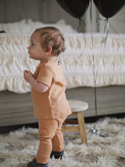 Organic Baby and Kids Tee | GOTS Certified Organic Cotton | Solid Colors | Sizes 3 Months to 5 Years