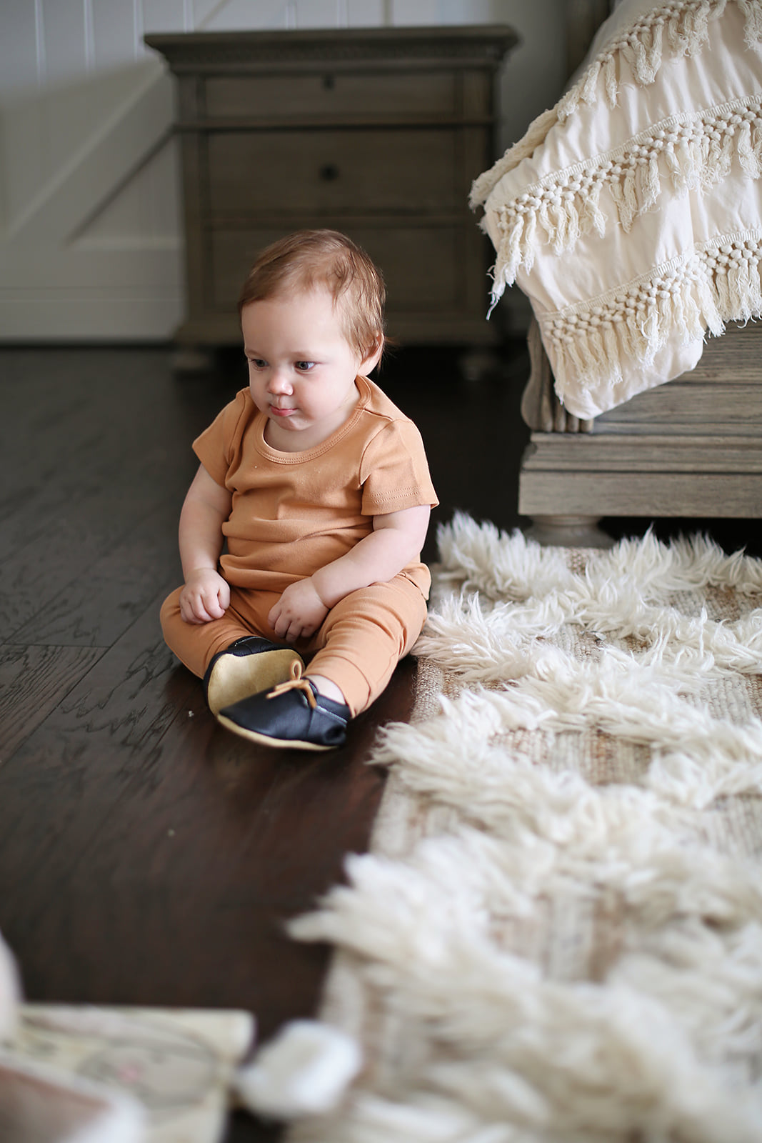 Organic Baby and Toddler Basic Pant | GOTS Certified Organic Cotton | Solid Colors