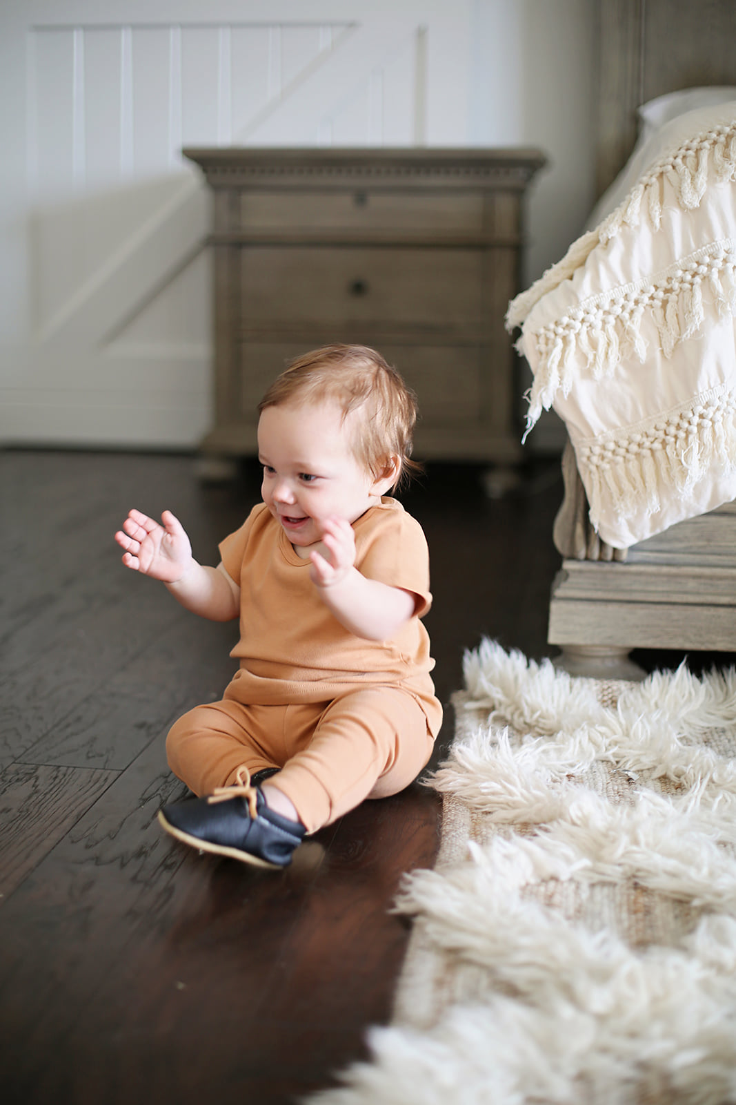 Organic Baby and Toddler Basic Pant | GOTS Certified Organic Cotton | Solid Colors