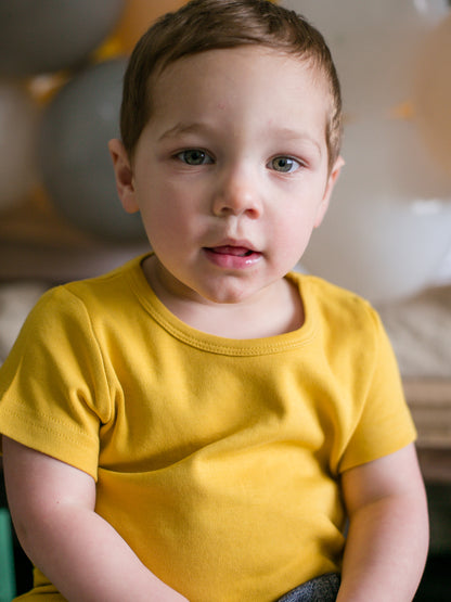 Organic baby and kids tee in solid colors – alternate view 5