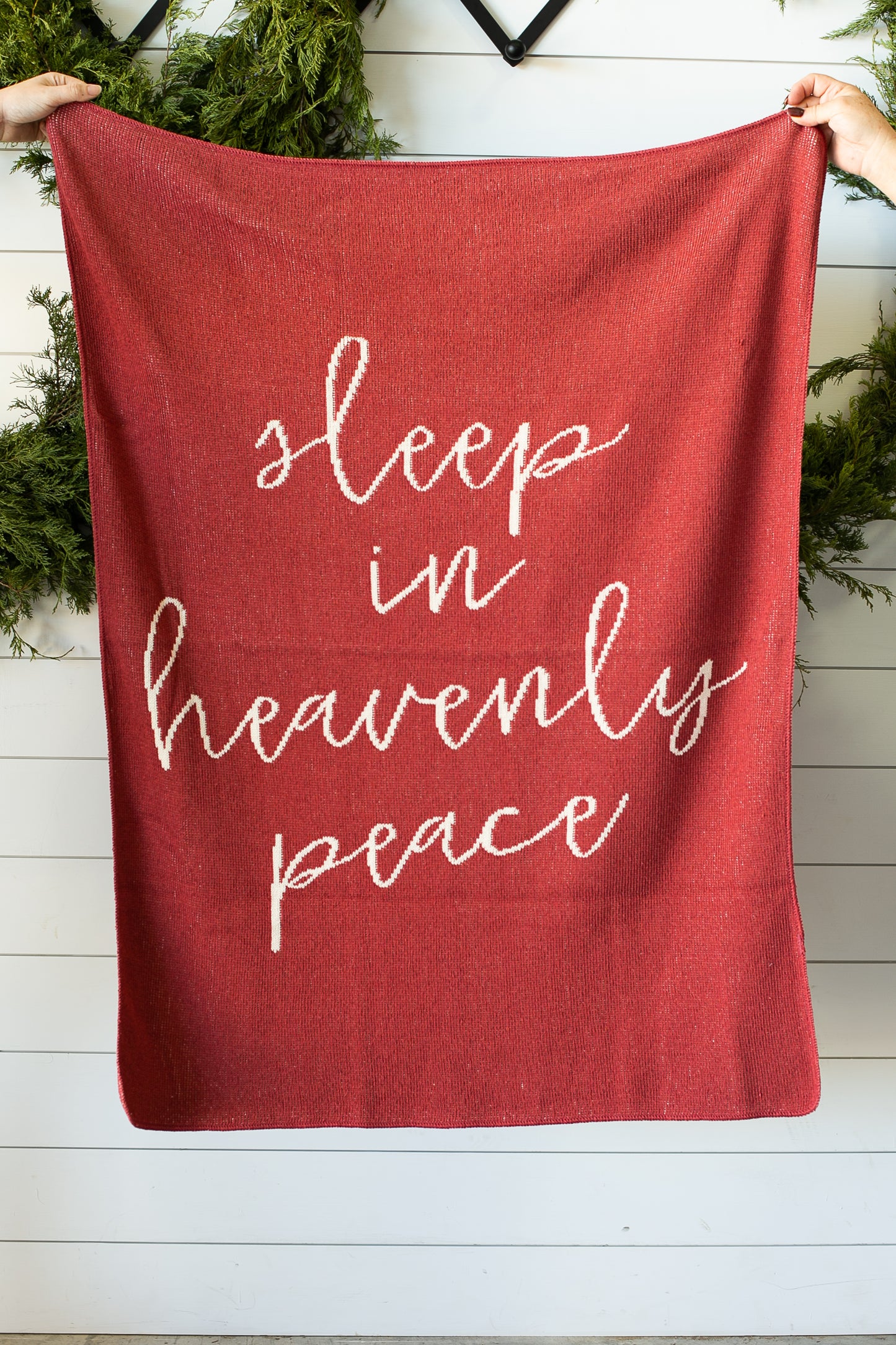 Sleep in Heavenly Peace Recycled Cotton Throw Blanket | Made in USA