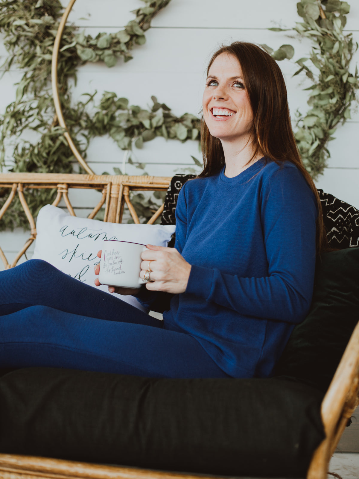 Women's organic cotton thermal pajama set