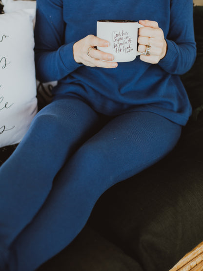 Women's organic cotton thermal pajama set