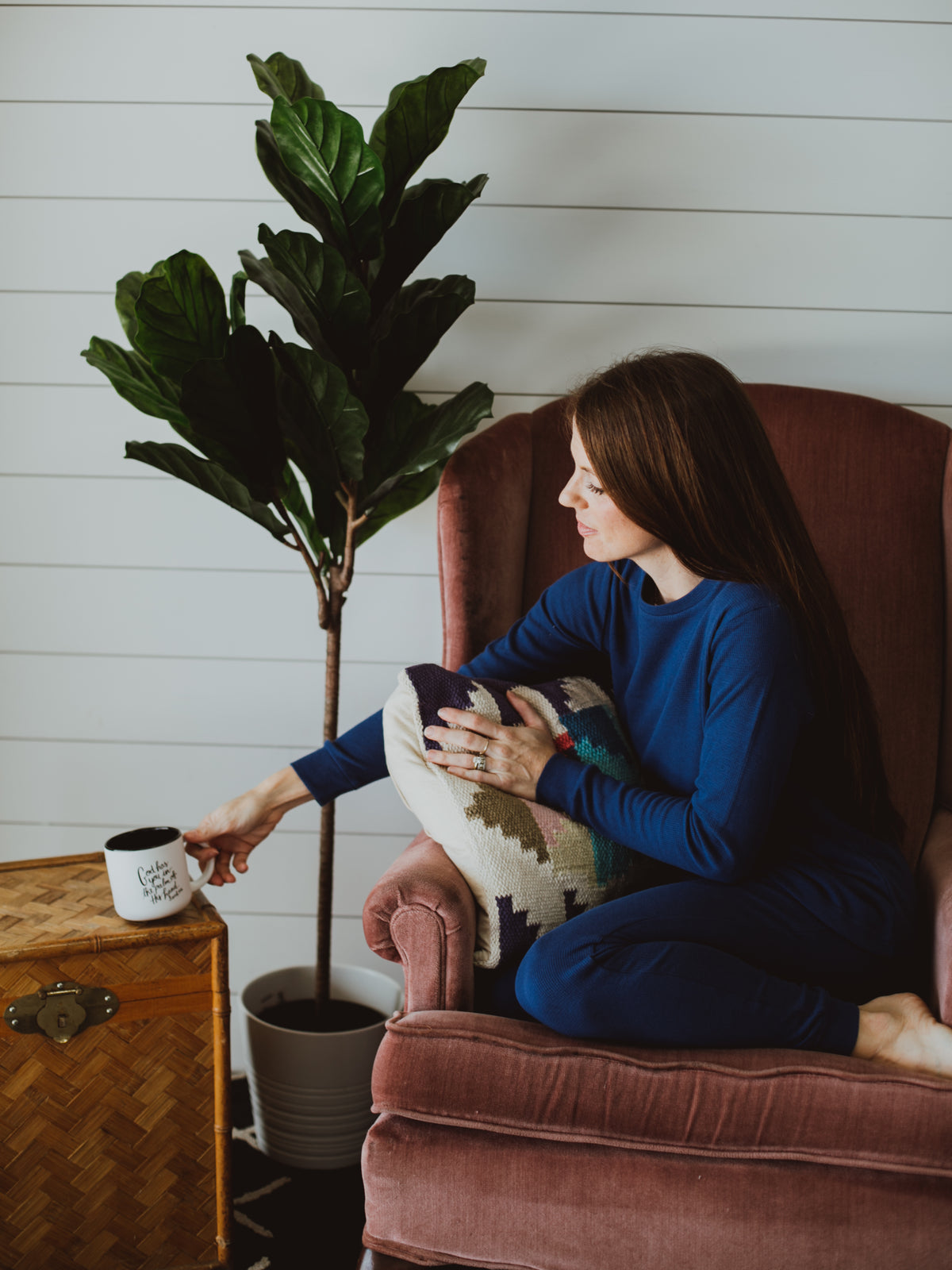 Women's organic cotton thermal pajama set