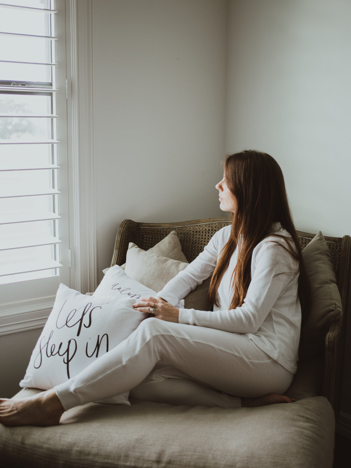 Women's organic cotton thermal pajama set