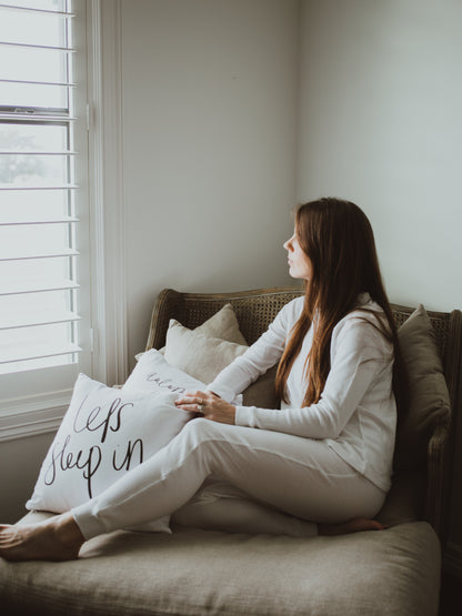 Women's organic cotton thermal pajama set