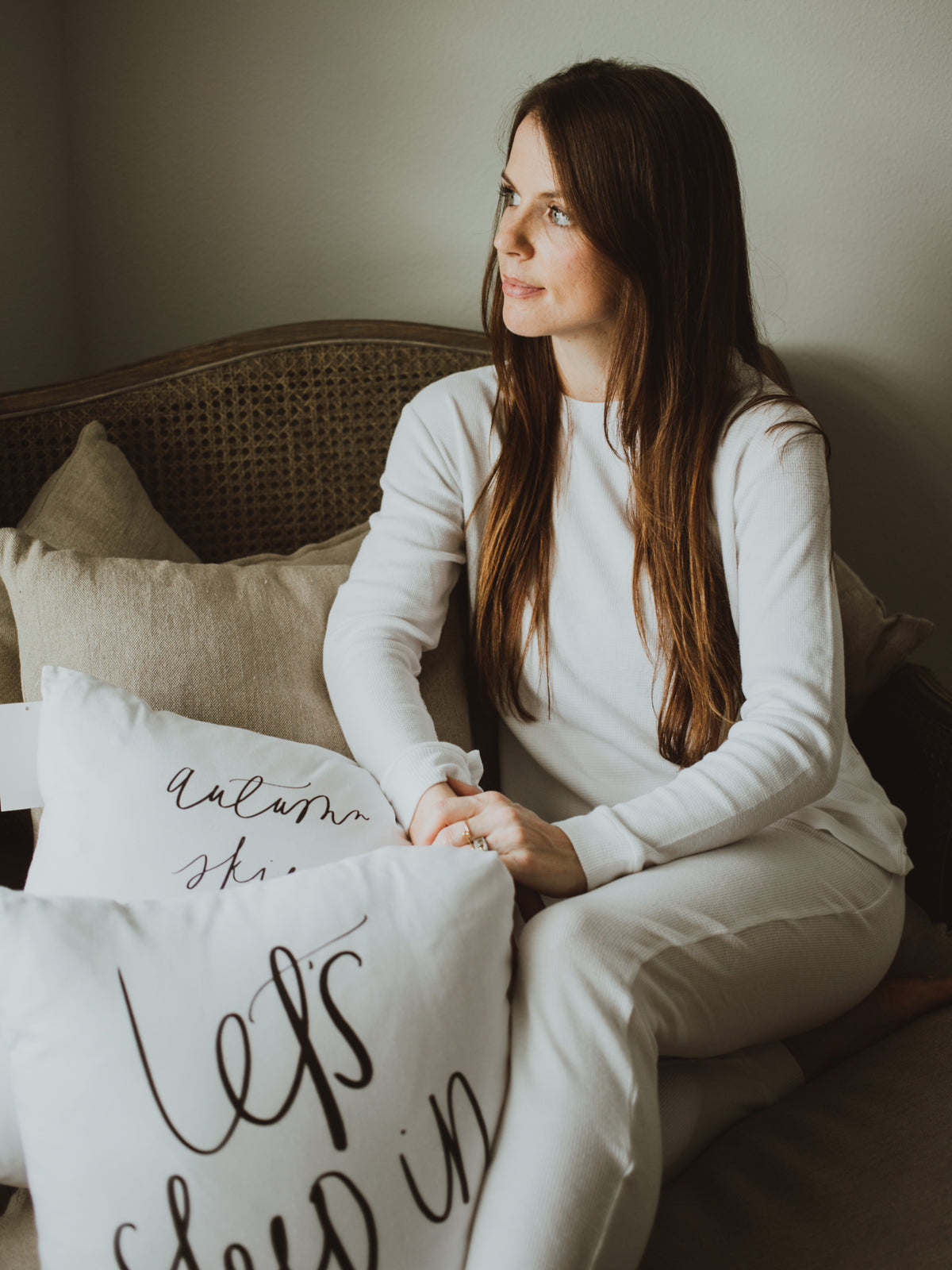 Women's organic cotton thermal pajama set