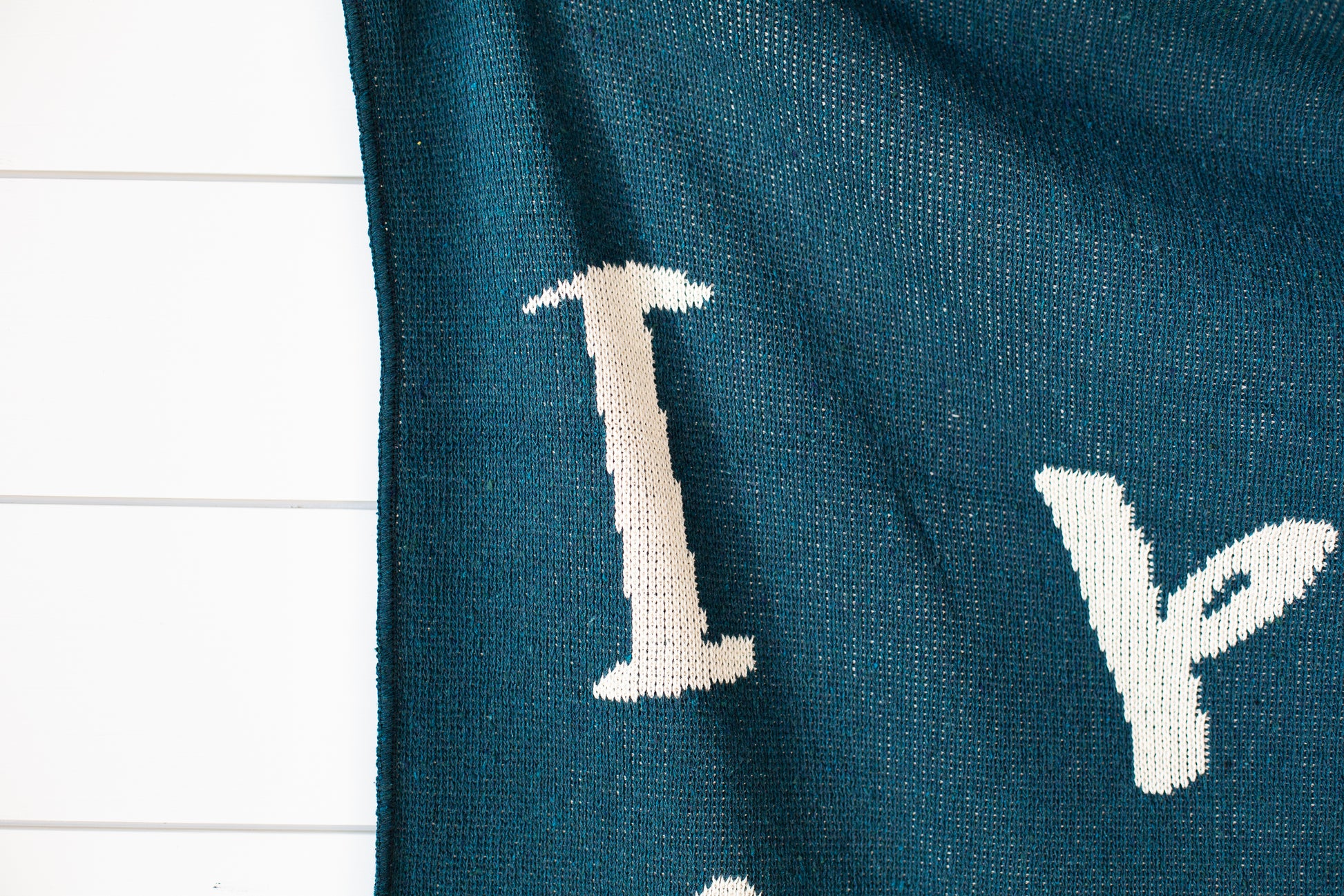 I Prayed for This Child Recycled Cotton Throw Blanket | Made in USA
