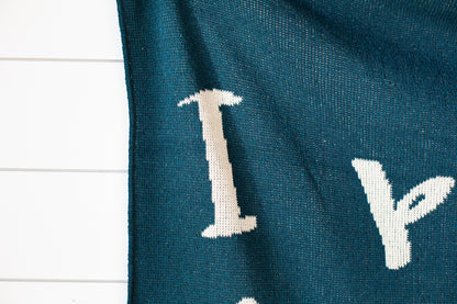 I Prayed for This Child Recycled Cotton Throw Blanket | Made in USA