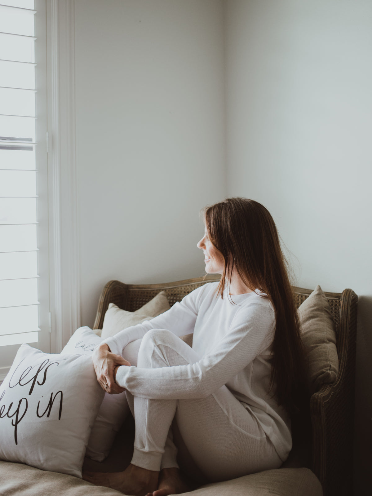 Women's organic cotton thermal pajama set