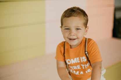 Home is where the mama is Kid's Crewneck Tee - Amberglow (only size 2 available)