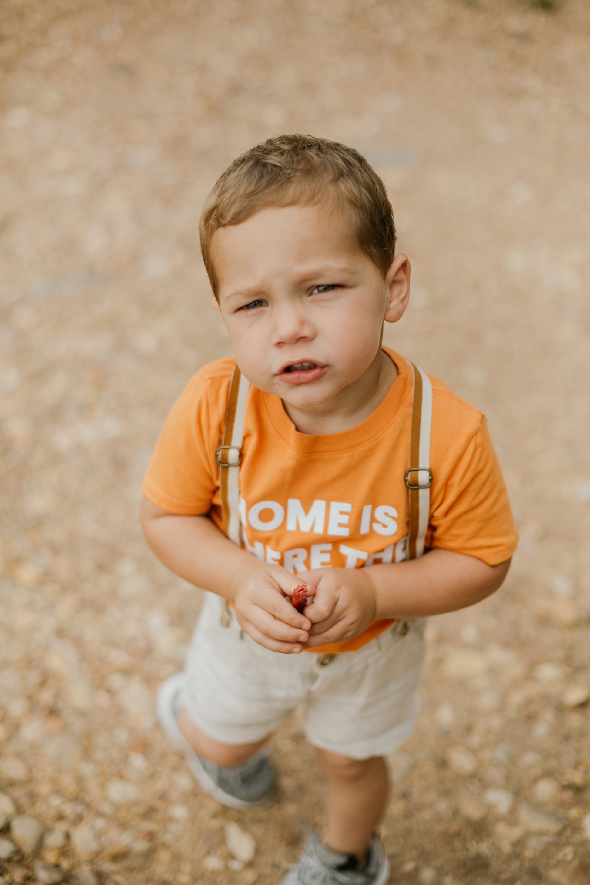 Home is where the mama is Kid's Crewneck Tee - Amberglow (only size 2 available)