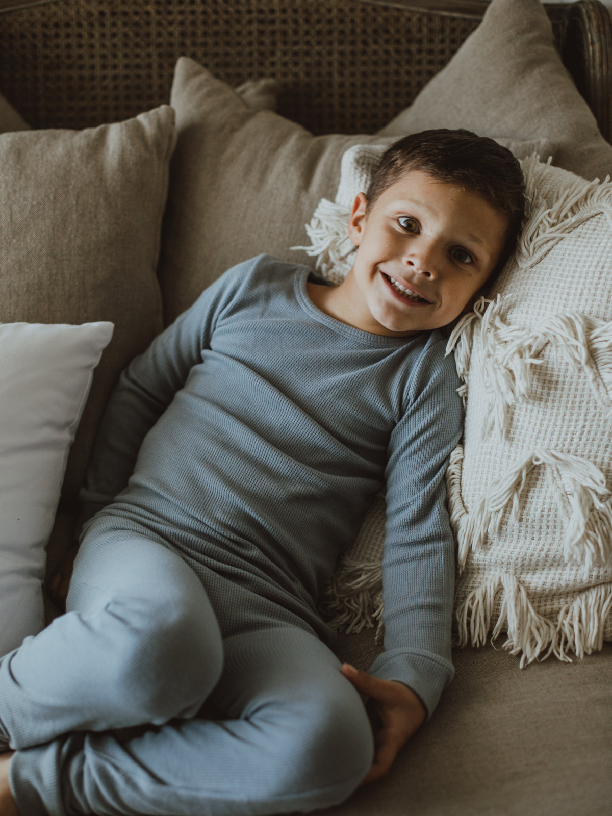 Organic Thermal Baby + Kids Pajama Set | Tradewinds