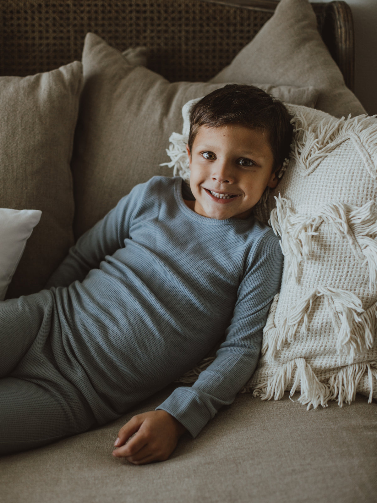 Organic Thermal Baby + Kids Pajama Set | Tradewinds