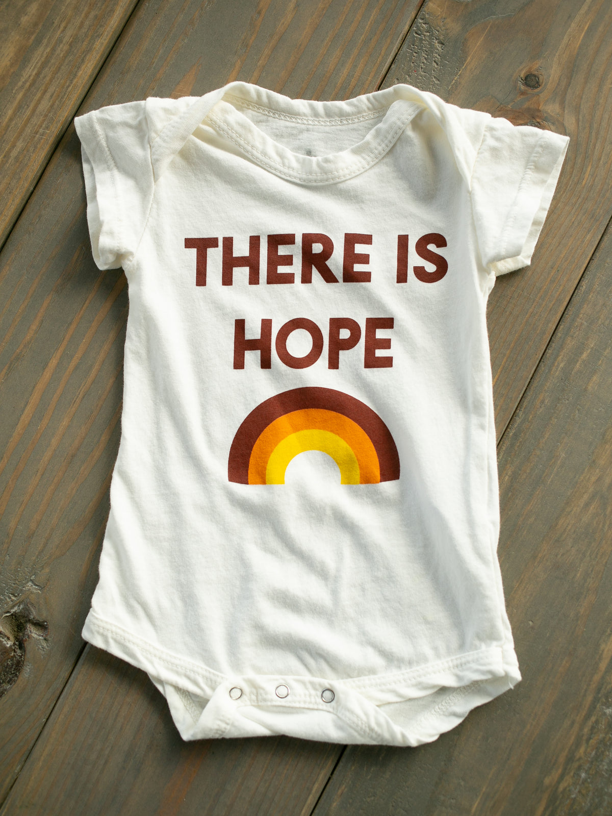 There Is Hope Organic Short Sleeve Bodysuit, product image 2