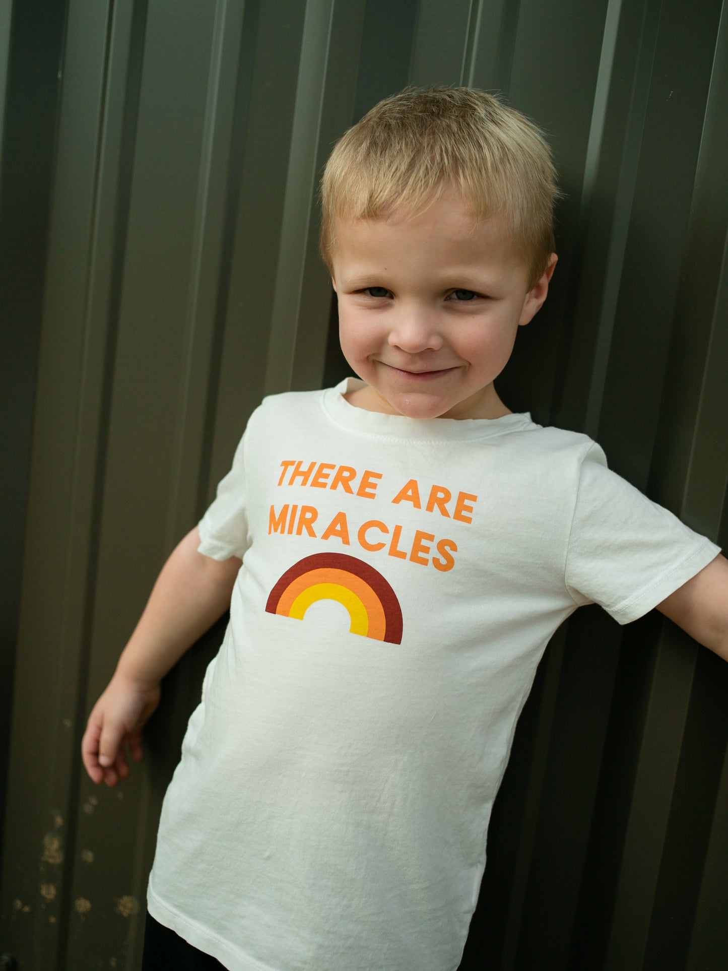 There are miracles Kid's Crewneck Tee