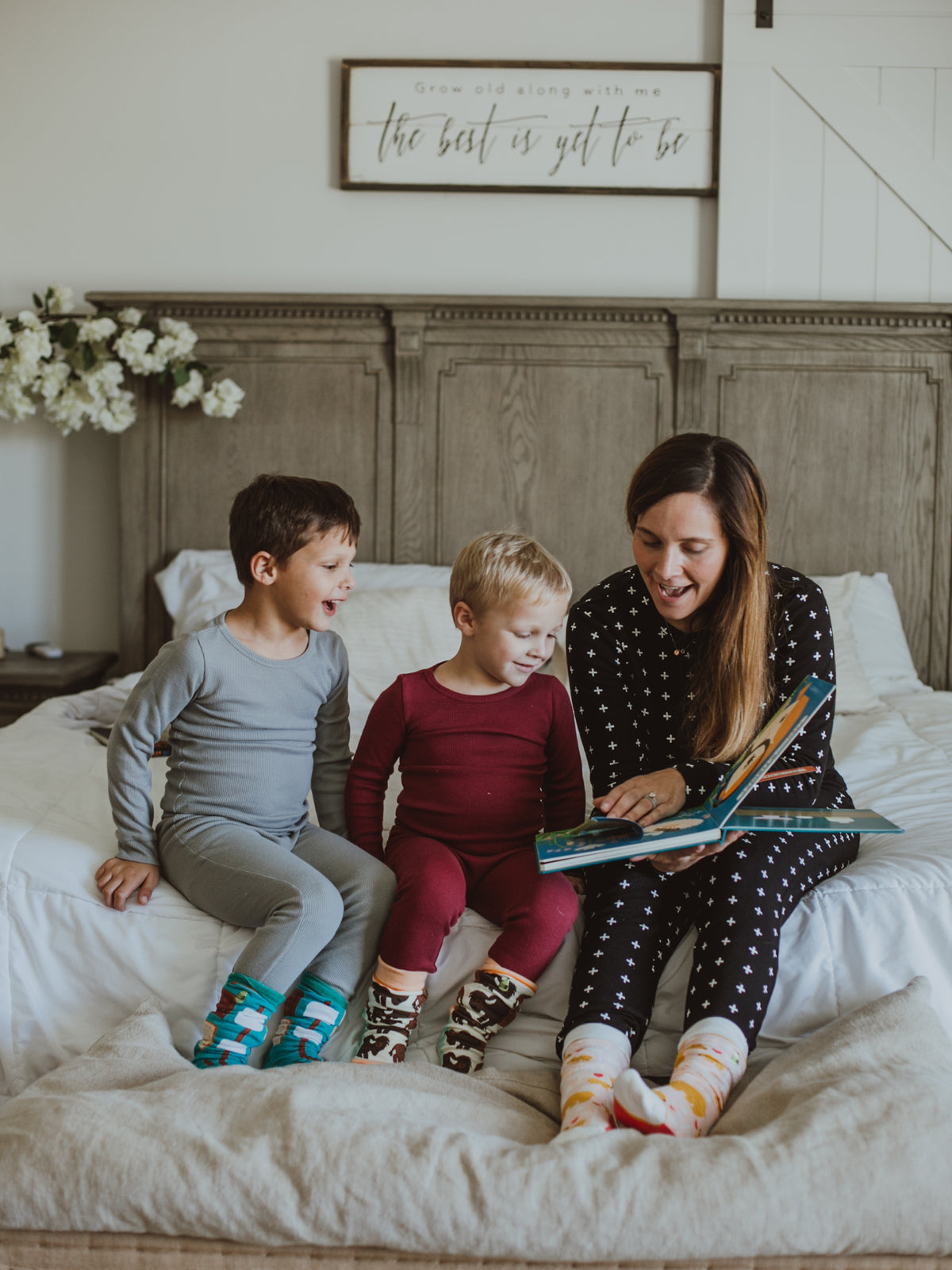 Organic Thermal Baby + Kids Pajama Set | Neutral Gray