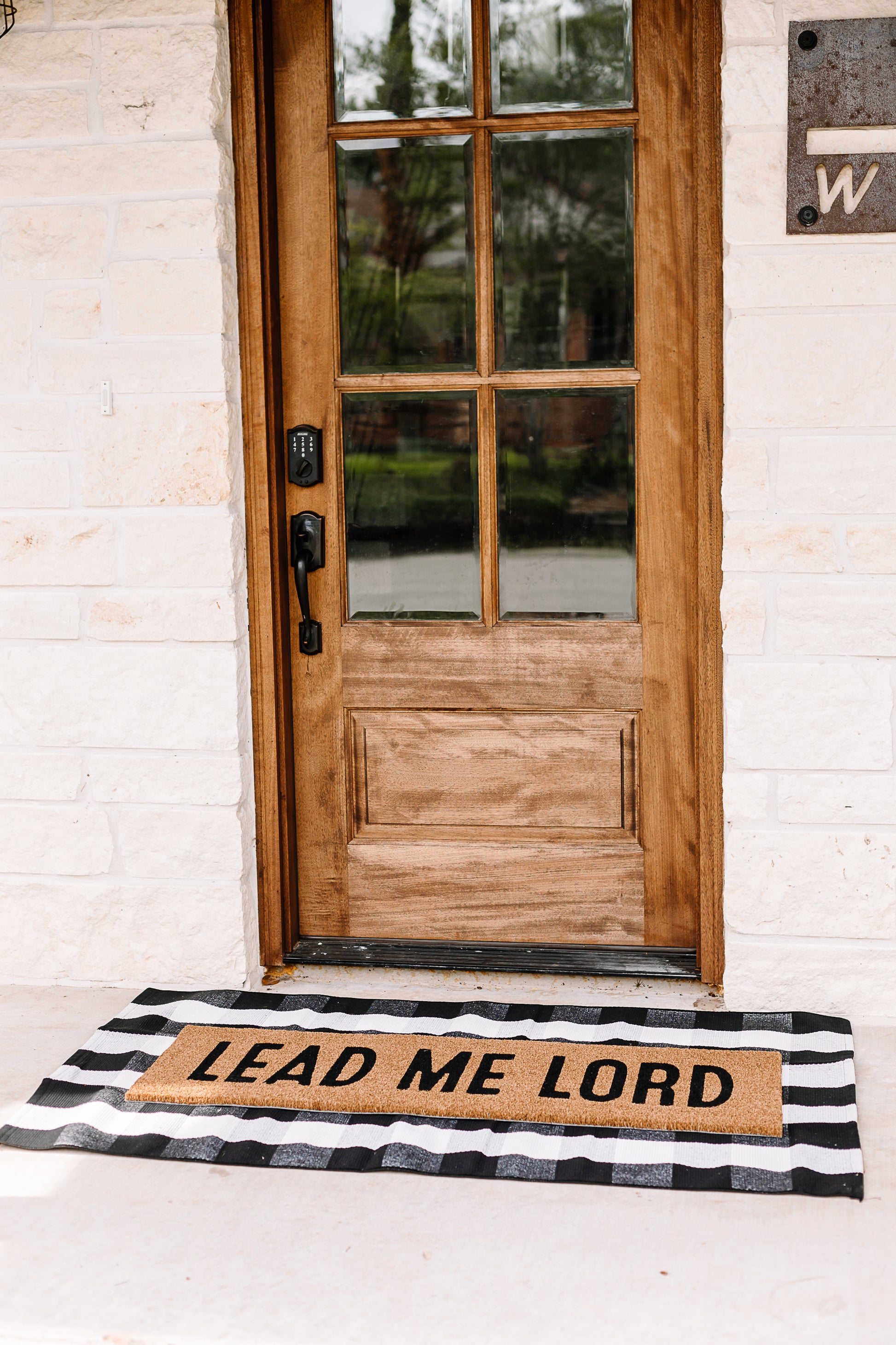 XL Christian Doormat | Lead Me Lord | Coconut Coir