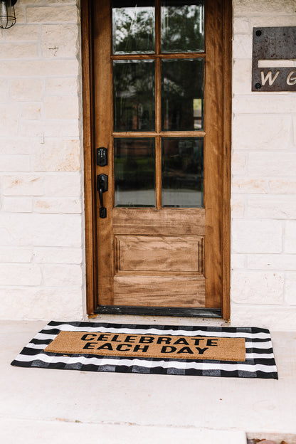 XL Doormat | Celebrate Each Day | Coconut Coir