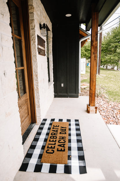 XL Doormat | Celebrate Each Day | Coconut Coir