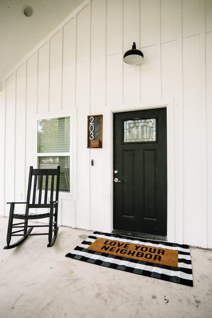 XL Christian Doormat | Love Your Neighbor | Coconut Coir