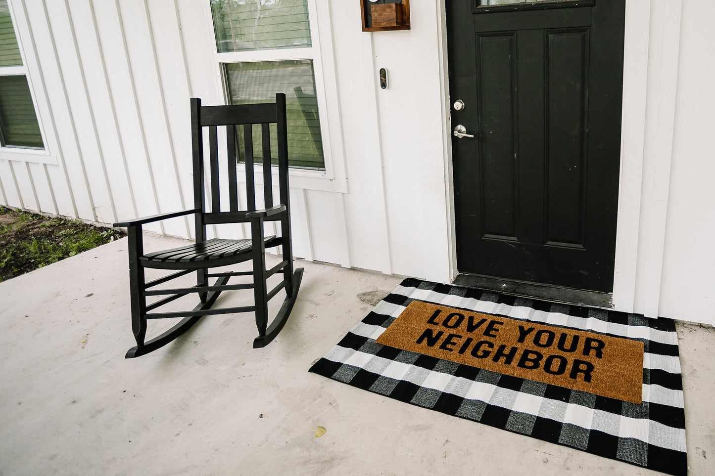 XL Christian Doormat | Love Your Neighbor | Coconut Coir
