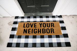 
                  
                    Load image into Gallery viewer, XL Doormat | Love your neighbor
                  
                