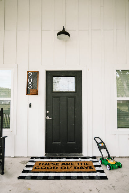 XL Doormat | These are the good ol' days