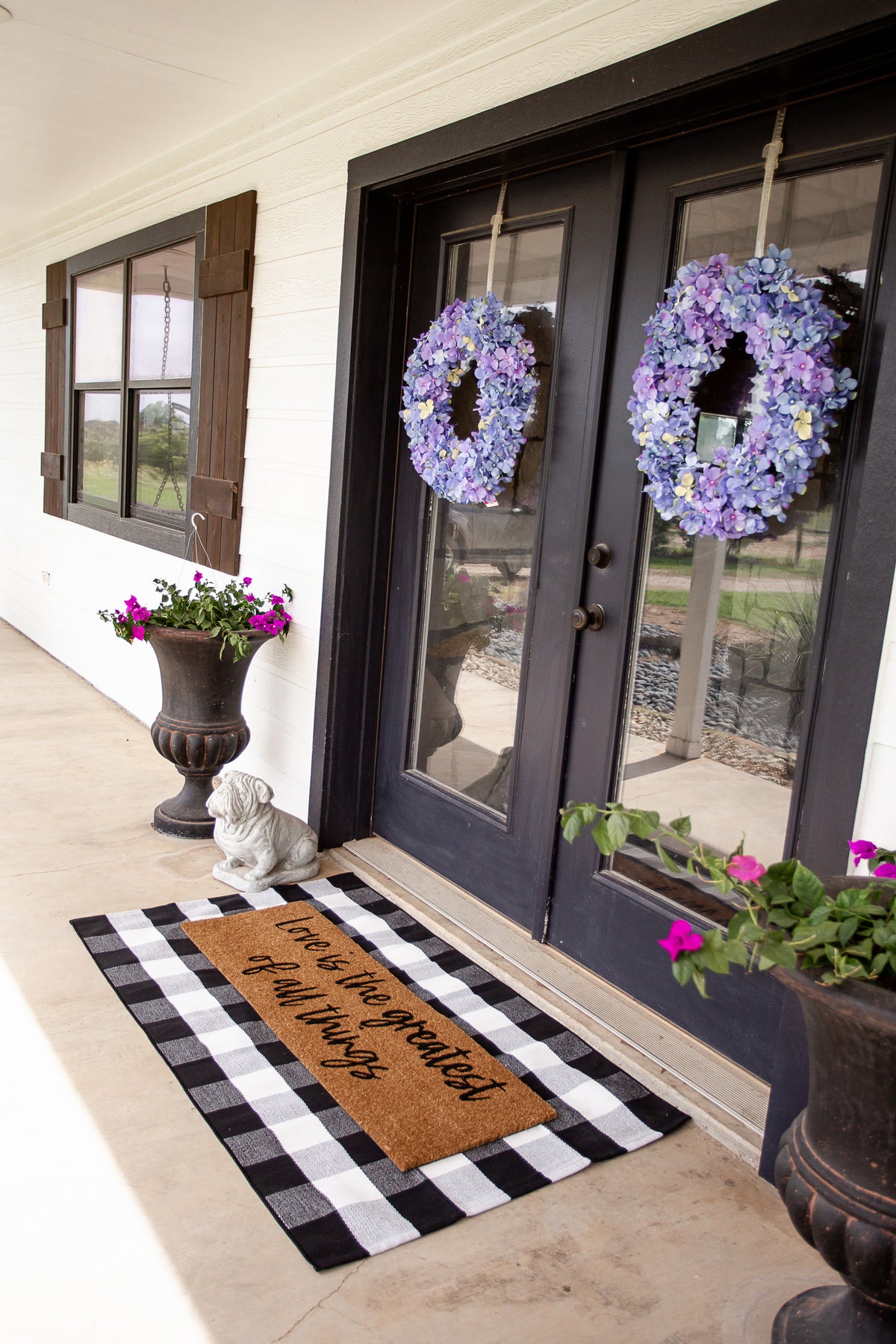 Love Is the Greatest of All Things XL coconut coir doormat by Modern Burlap