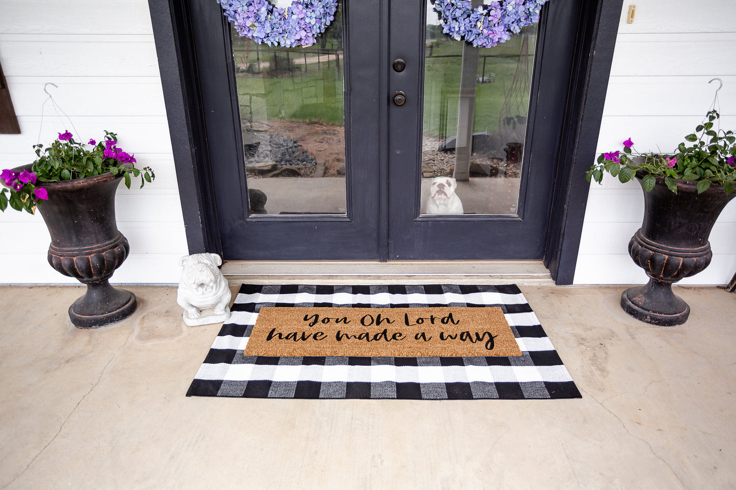 XL Christian Doormat | You, O Lord, Have Made a Way | Coconut Coir