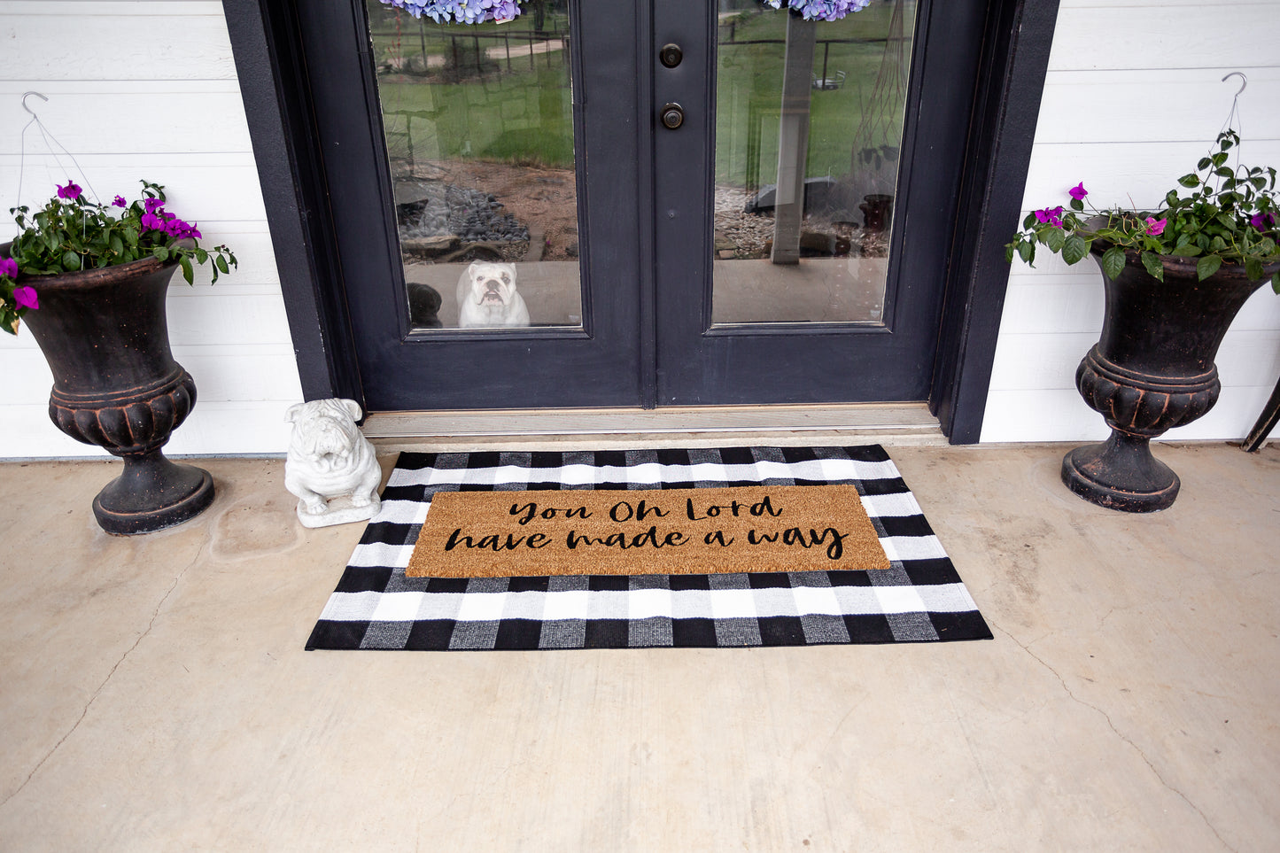 XL Christian Doormat | You, O Lord, Have Made a Way | Coconut Coir